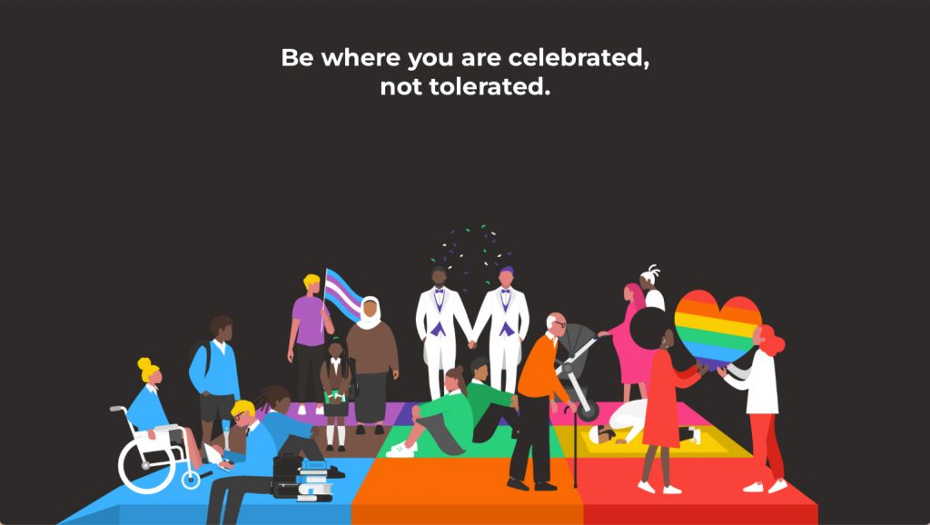 Be where you are celebrated